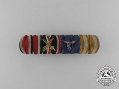 A Second War German Luftwaffe Long Service Medal Ribbon Bar