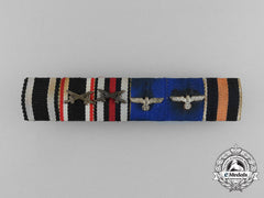 A First & Second War German Wehrmacht Long Service Ribbon Bar