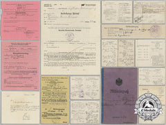 A Collection Of Documents To Judge And Imperial Soldier Bruno Rumpel