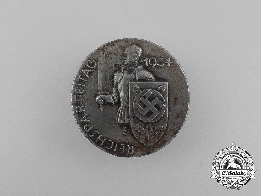 a1934_nsdap_reichs_party_day_badge_vy_c._balmberger_of_nürnberg_aa_6498