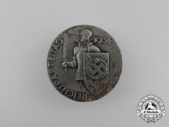 A 1934 Nsdap Reichs Party Day Badge Vy C. Balmberger Of Nürnberg