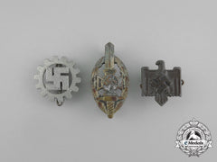 A Grouping Of Three Second War German Membership Badges