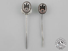 A Grouping Of Two Ddac (German Automobile Club) Membership Stick Pins