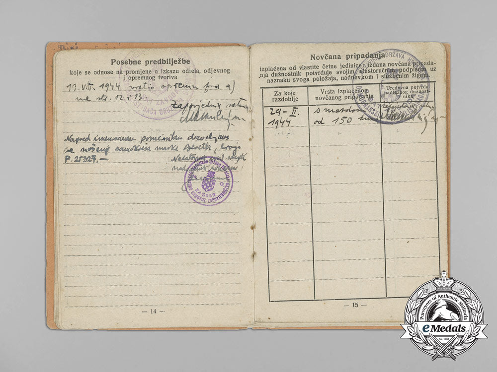 a_second_war_croatian_army_book(_soldbuch);_lieutenant_leon_fingerhut_aa_6733