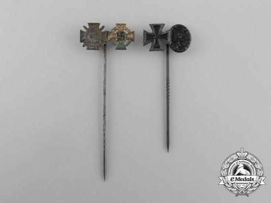 two_first_and_second_war_german_award_stick_pins_aa_6795