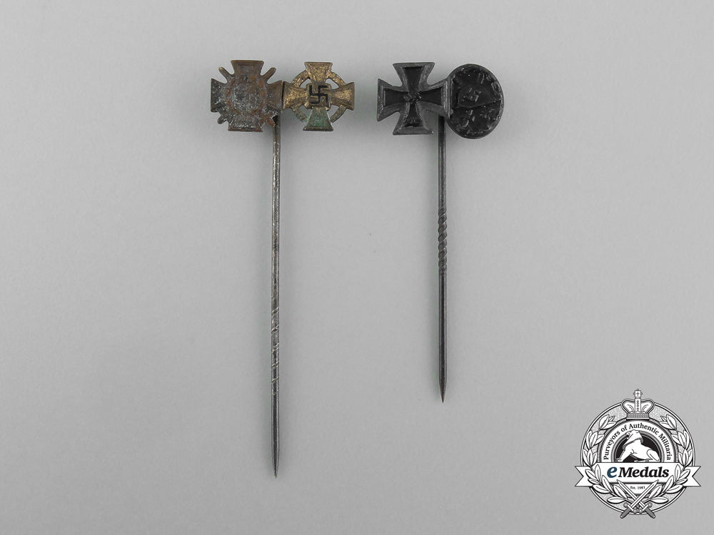 two_first_and_second_war_german_award_stick_pins_aa_6795