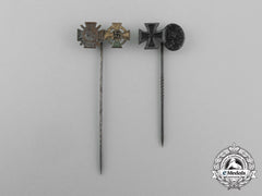 Two First And Second War German Award Stick Pins