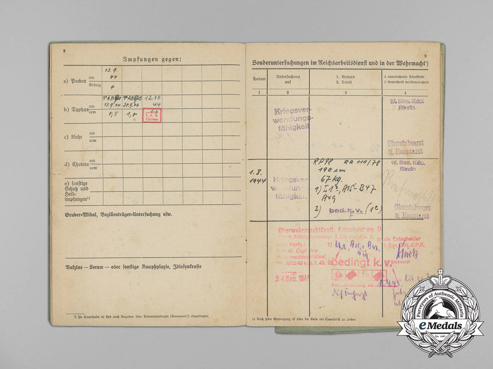 1944_medical_papers&_documents_wehrmacht_signals_battalion_aa_6869