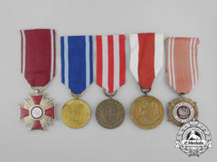 Five Polish Medals & Awards