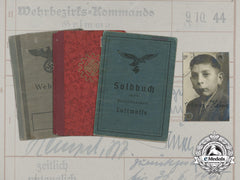 A Group Of Id Books To Homeland Flak Helper Erhard Heinze