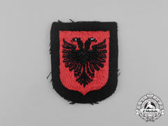 A Mint And Unissued Albanian Waffen-Ss Volunteer Sleeve Shield Insignia