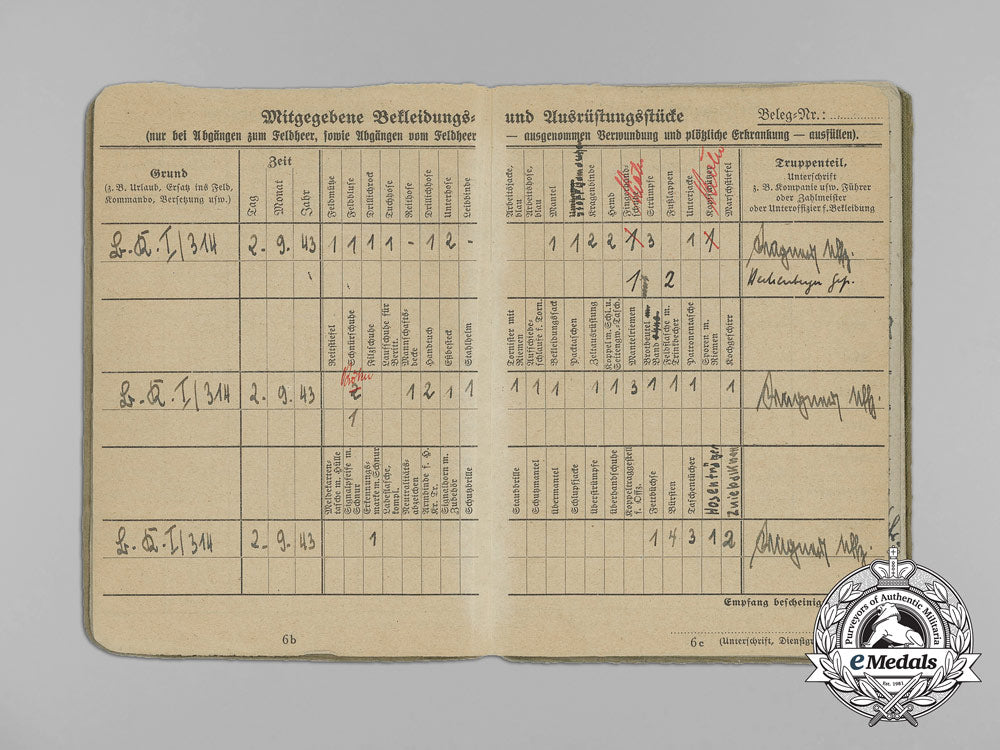 a_soldbuch_to_wehrmacht_heer_infantry_obergefreiter_josef_hohlmeier_aa_7201