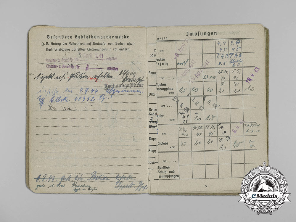 a_soldbuch_to_wehrmacht_heer_infantry_obergefreiter_josef_hohlmeier_aa_7203