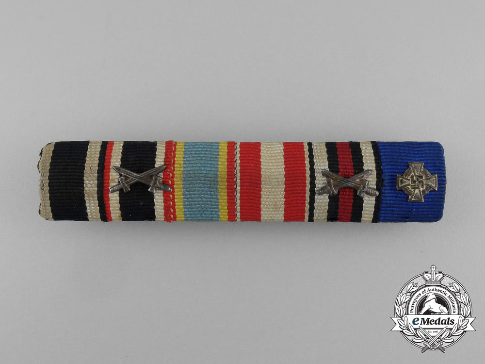 a_first_and_second_war_german_medal_ribbon_bar_of_six_ribbons_aa_7270