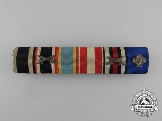 a_first_and_second_war_german_medal_ribbon_bar_of_six_ribbons_aa_7270