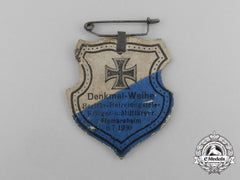 A 1930 Flomersheim Unveiling Of The Monument War Veteran’s Badge