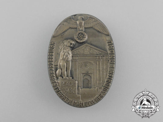 a1936_platz-_landau_region_meeting_of_war_comrades_badge_aa_7434
