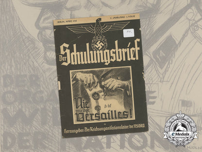 a1938_german_propaganda_magazine_der_schulungsbrief;_never_again_versailles!_aa_7476