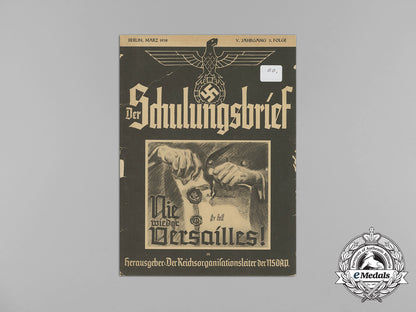 a1938_german_propaganda_magazine_der_schulungsbrief;_never_again_versailles!_aa_7477