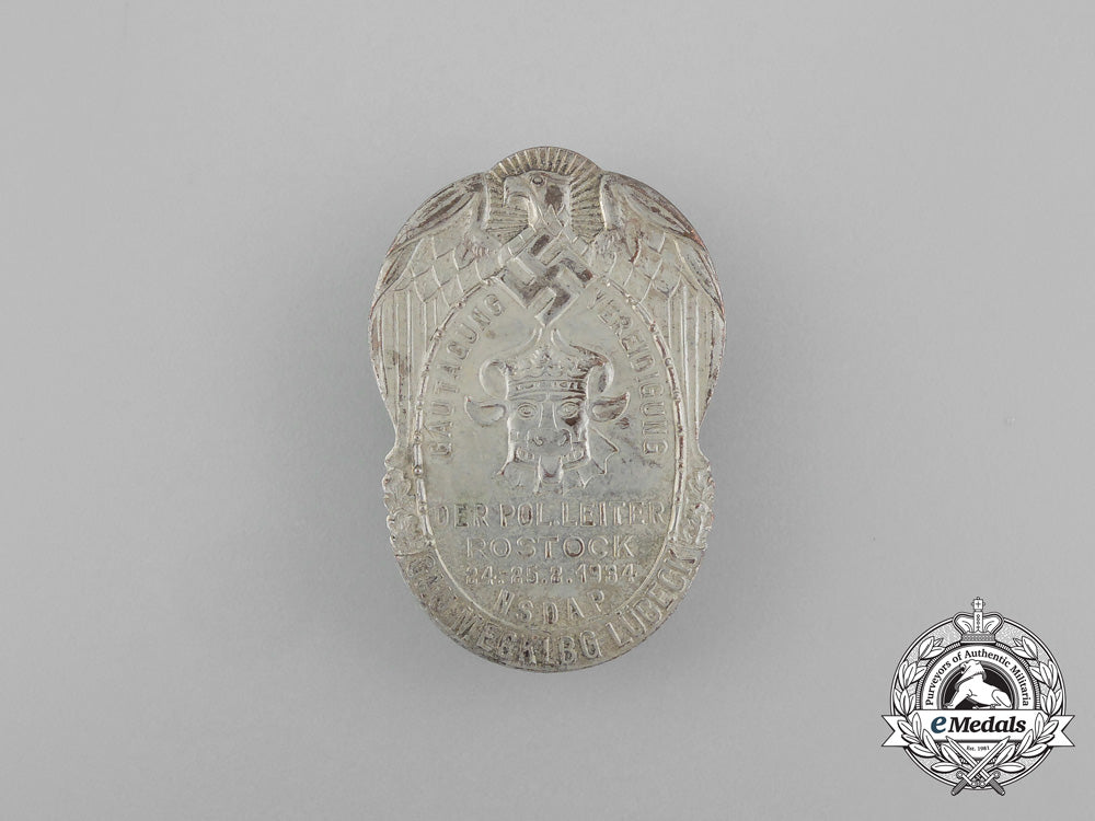 a1934_nsdap_mecklenburg-_lübeck_oath_of_the_political_leaders_ceremony_badge_aa_7607