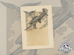 A Large Unissued Luftwaffe Marksmanship Award Document
