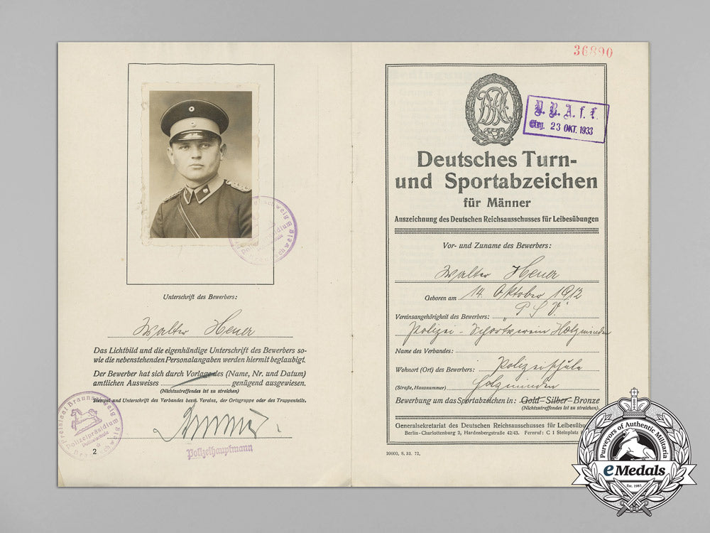 a_large_document_collection_to_policeman&_gestapo_member_in_yugoslavia,_walter_heuer_aa_7810