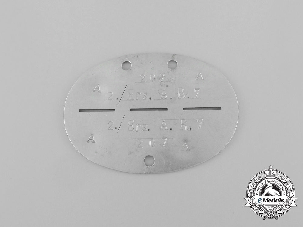 a_second_war_german_reserve_artillery_regiment_identification_tag_aa_7895