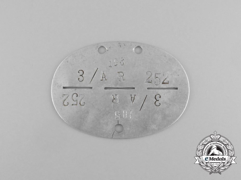 a_second_war_german_artillery_regiment_identification_tag_aa_7899