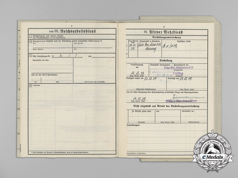 a_military_record_book_of_gefreiter_fanger;_invasion_of_france_aa_8069
