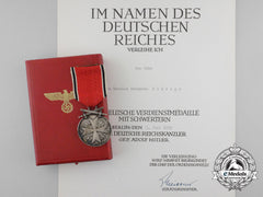 A Fine Order Of The German Eagle With Award Document; Spanish Recipient