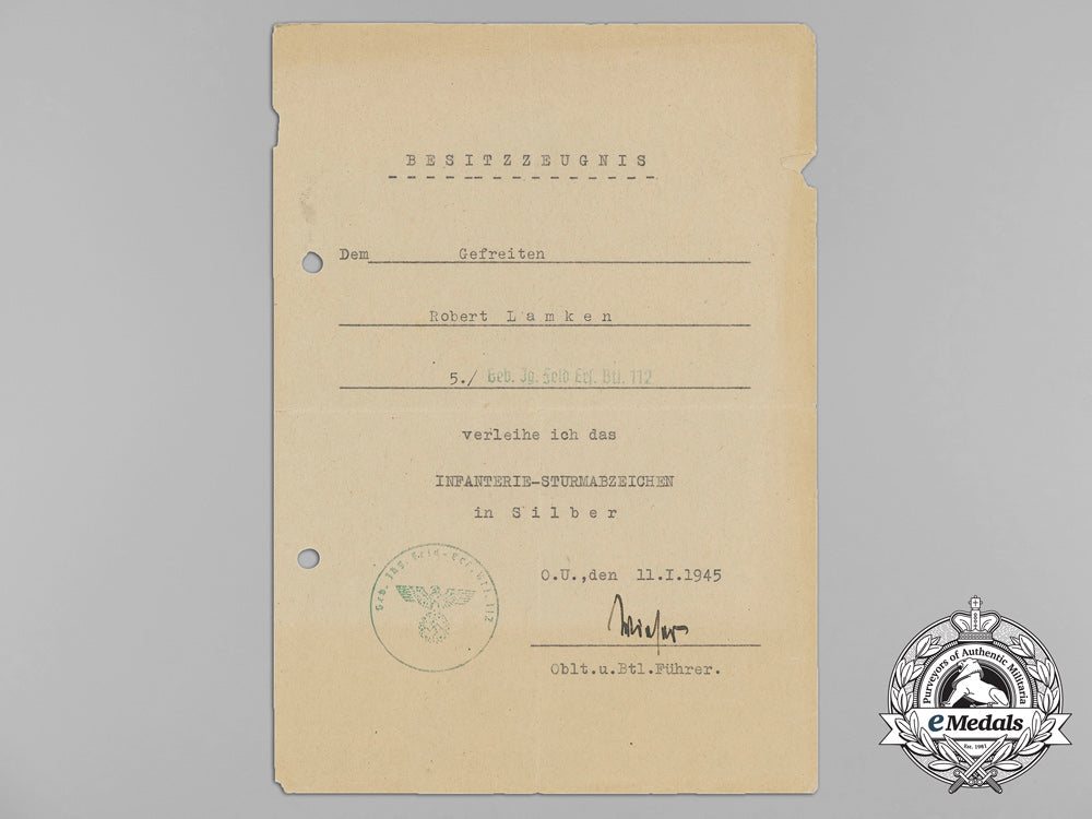 germany,_heer._an_award_document_group_to_mountain_troop_machine_gunner_robert_lamken_aa_8526_1