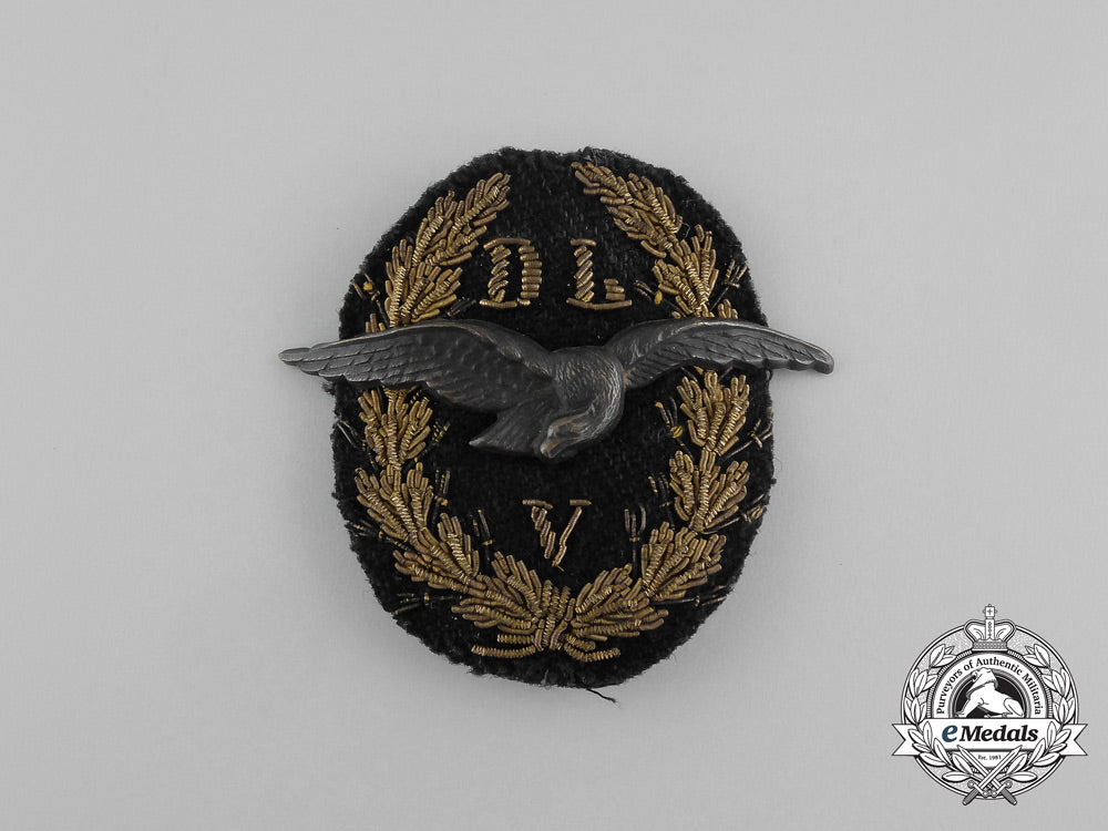 a_third_reich_period_german_dlv(_airsport_association)_visor_cap_insignia_aa_8551