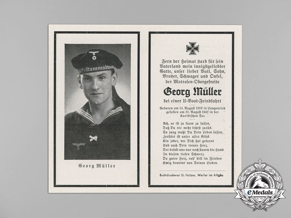 an_obituary_notice_for_georg_müller_of_u-654;_sunk_by_an_american_b18_aa_8575