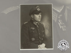 A Post-War Signed Photo Of Knight’s Cross Recipient Major Berndt Von Mitzlaff