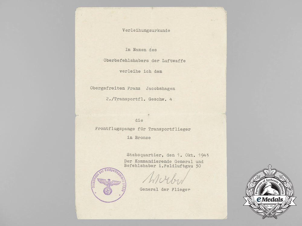 a_luftwaffe_transport_clasp_in_bronze_award_document_to_franz_jacobshagen_aa_8737