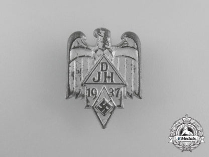 a1937_dj/_hj_german_youth_hostel_association_badge_aa_8878
