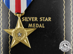 A Second War American Silver Star In Case Of Issue; Numbered