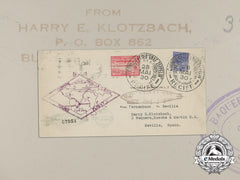 An Envelope Sent On The “Graf Zeppelin” From Brazil Via New York To Spain