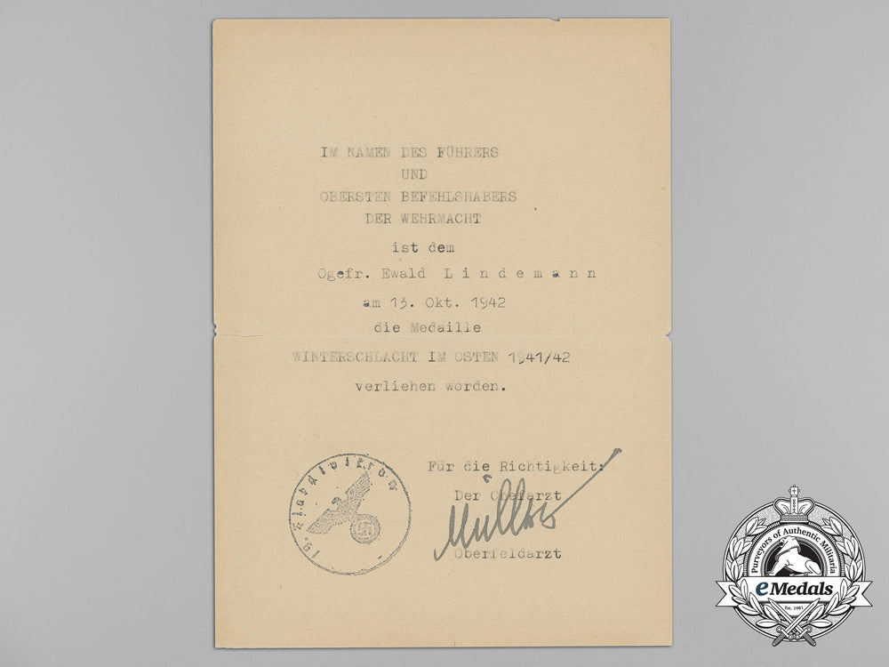 an_eastern_front_medal_award_document_to_the19_th_flak_division_aa_9016