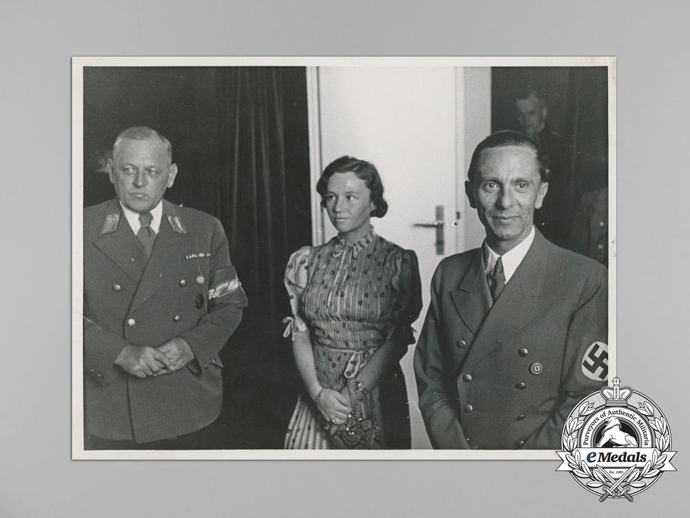 two_official_wartime_press_photos_of_gau_leader&_reich_governor_josef_bürckel_with_goebbels_aa_9036