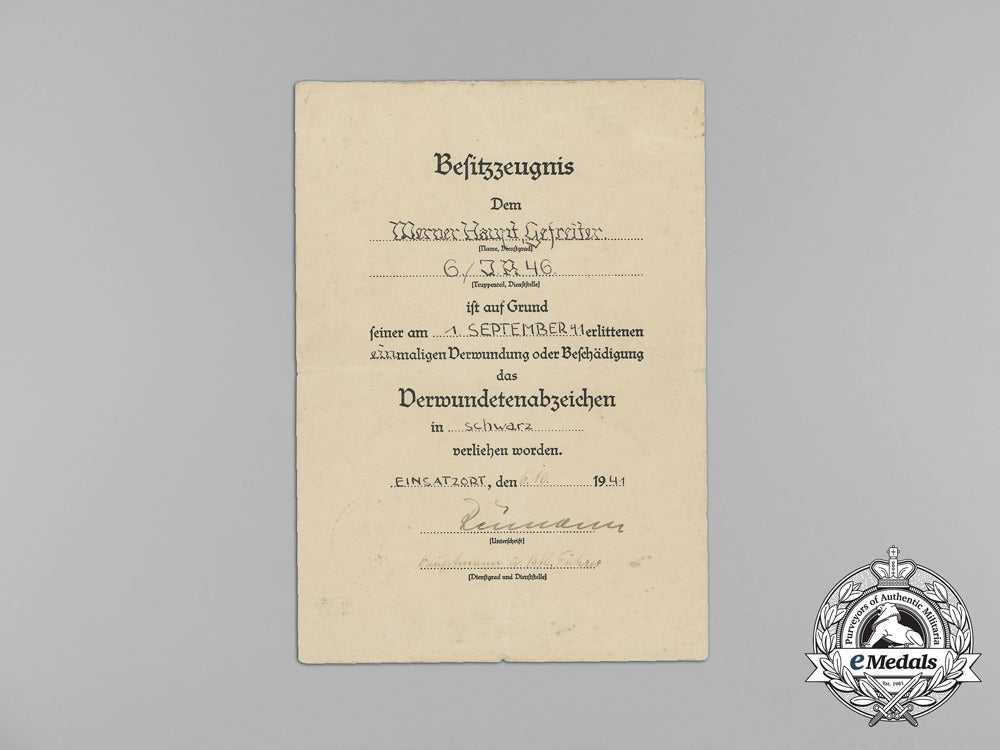 a_black_grade_wound_badge_award_document_to_the30_th_infantry_division_aa_9047