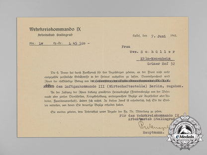 a_krim_shield_award_document&_letter_to_next_of_kin;_nco_herrmann_schüller_aa_9058