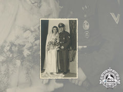 A Wartime Wedding Photo Of A Decorated Panzer Obergefreiter