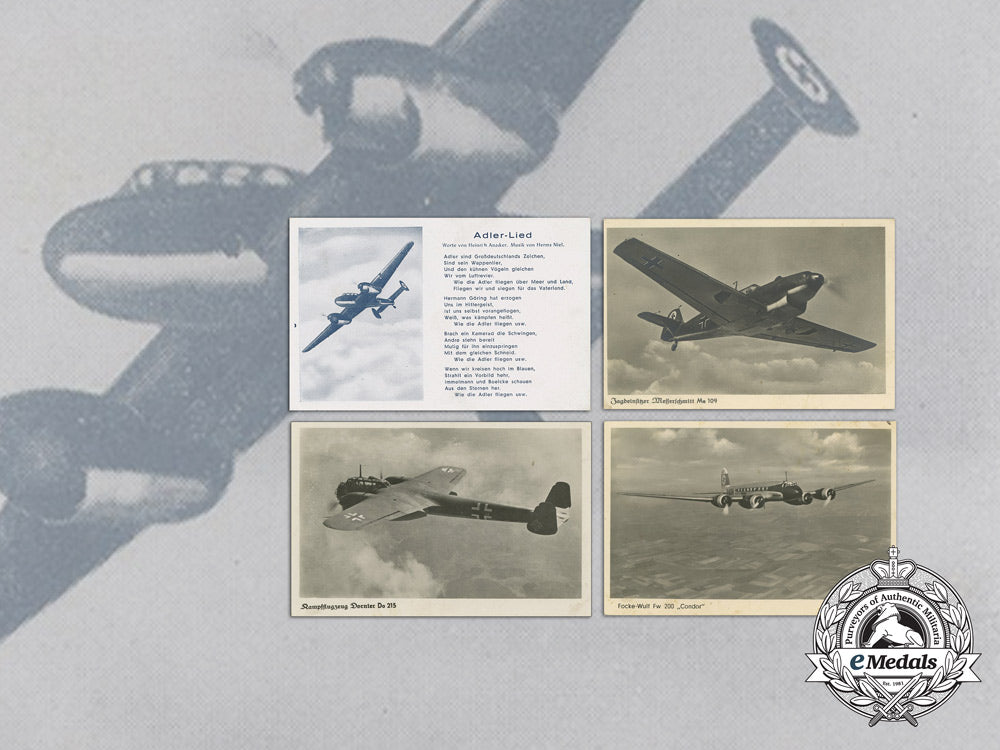 four_wartime_luftwaffe_aircraft_postcards_aa_9092