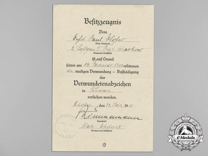 germany,_heer._a_wound_badge_in_black_award_document_to_gefreiter_paul_hofer_in_kholm_aa_9122