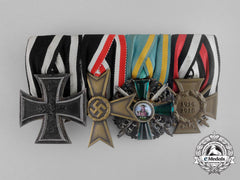 A Fine First War Iron Cross & Order Of The Zähringer Lion Medal Bar