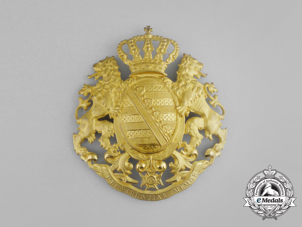 saxony._an_officer's_pickelhaube_helmet_plate,_c.1900_aa_9161