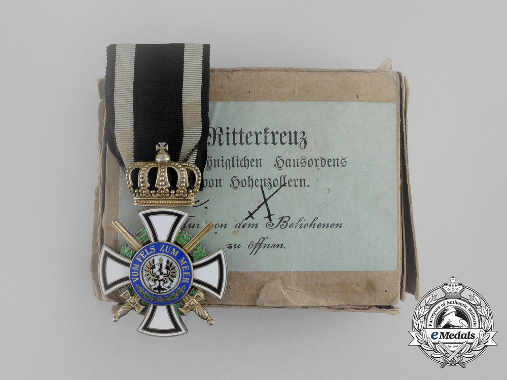 a_prussian_house_order_of_hohenzollern;_knight’s_cross_with_swords_by_wagner_aa_9221