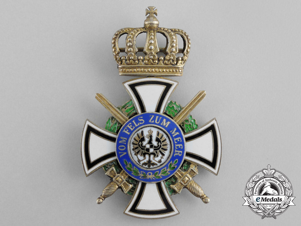 a_prussian_house_order_of_hohenzollern;_knight’s_cross_with_swords_by_wagner_aa_9223