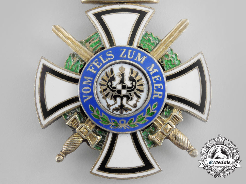 a_prussian_house_order_of_hohenzollern;_knight’s_cross_with_swords_by_wagner_aa_9224